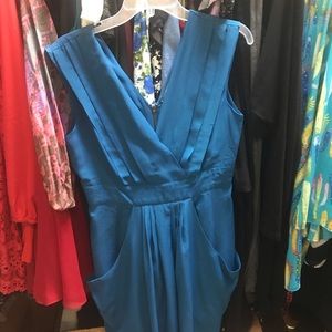Cute blue pocket dress size M